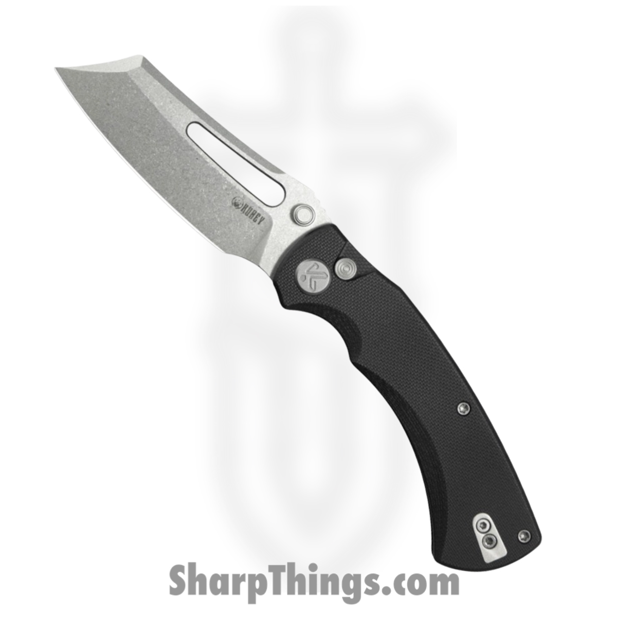 KUB378A_1-1.jpg Kubey - KUB378A - Dheo EDC - Folding Knife - 14C28N Stonewash Wharncliffe - G10 - Black - Image 1