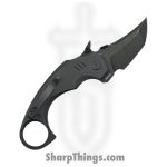 Kubey - KUB439F - Jaw - Folding Knife - 14C28N Stonewash Tanto - G10 - Black - Image 2