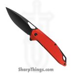 Mtech Knives - MT-A2038RD - Spring Assisted Folding Knife - Assisted Open Knife - Stainless Steel Satin Drop Point - Aluminum - Red