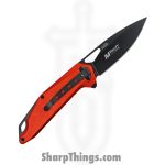 Mtech Knives - MT-A2038RD - Spring Assisted Folding Knife - Assisted Open Knife - Stainless Steel Satin Drop Point - Aluminum - Red - Image 2