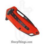 Mtech Knives - MT-A2040RD - Spring Assisted Folding Knife - Assisted Open Knife - Stainless Steel Satin Drop Point - Aluminum - Red - Image 4