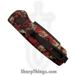 ProTech - R5403-CTC - Runt 5 - Automatic Knife - CPM MagnaCut DLC Reverse Tanto - Aluminum - Crimson Tiger Camo - Image 4