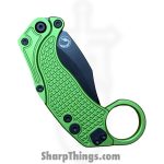 Reate Knives - REA126 - EXO-K - Gravity Knife - N690 Coated Karambit - G10 - Green - Image 3