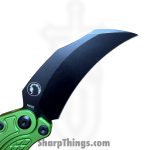 Reate Knives - REA126 - EXO-K - Gravity Knife - N690 Coated Karambit - G10 - Green - Image 5