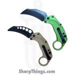 Reate Knives - REA126 - EXO-K - Gravity Knife - N690 Coated Karambit - G10 - Green - Image 7