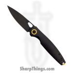 GiantMouse - REO-TITANIUM-BLACKOUT - Ace Reo - Folding Knife - CPM MagnaCut Coated Clip Point - Titanium Brass - Black