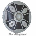 VOC - SH-008 - Medieval Handcrafted Viking Round Shield - Wood - Multicolor