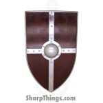 VOC - SH-009 - Medieval Warrior Wooden Shield - Wood - Natural