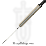 Jack Wolf Knives - TIMBE-01-G10-FDE-CH - Timber Jack - Folding Knife - 154CM Satin Drop Point - G10 - FDE Cross Hatch - Image 3