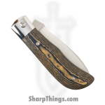 Jack Wolf Knives - TIMBE-01-RICH-MAP - Timber Jack - Folding Knife - 154CM Satin Drop Point - Richlite - Blue Canyon Maple Valley - Image 2