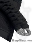 Takumitak - TKF101BK-CS - Nighthawk - Fixed Blade Knife - 3Cr13 SS Acid Etched Drop Point - Paracord Wrapped - Black - Image 5
