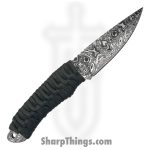 Takumitak - TKF101GN-CS - Nighthawk - Fixed Blade Knife - 3Cr13 SS Acid Etched Drop Point - Paracord Wrapped - OD Green