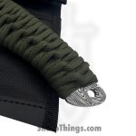Takumitak - TKF101GN-CS - Nighthawk - Fixed Blade Knife - 3Cr13 SS Acid Etched Drop Point - Paracord Wrapped - OD Green - Image 4