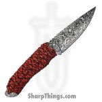 Takumitak - TKF101OR-CS - Nighthawk - Fixed Blade Knife - 3Cr13 SS Acid Etched Drop Point - Paracord Wrapped - Orange