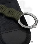 Takumitak - TKF102GN-CS - Defender - Fixed Blade Knife - 3Cr13 SS Acid Etched Spear Point - Paracord Wrapped - OD Green - Image 5