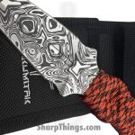 Takumitak - TKF102OR-CS - Defender - Fixed Blade Knife - 3Cr13 SS Acid Etched Spear Point - Paracord Wrapped - Orange - Image 4