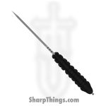 Takumitak - TKF103BK-CS - Takumi - Fixed Blade Knife - 3Cr13 SS Acid Etched Drop Point - Paracord Wrapped - Black - Image 2
