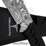 Takumitak - TKF103BK-CS - Takumi - Fixed Blade Knife - 3Cr13 SS Acid Etched Drop Point - Paracord Wrapped - Black - Image 3