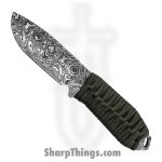 Takumitak - TKF103GN-CS - Takumi - Fixed Blade Knife - 3Cr13 SS Acid Etched Drop Point - Paracord Wrapped - OD Green - Image 2
