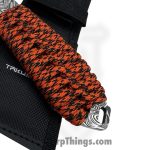 Takumitak - TKF103OR-CS - Takumi - Fixed Blade Knife - 3Cr13 SS Acid Etched Drop Point - Paracord Wrapped - Orange - Image 4