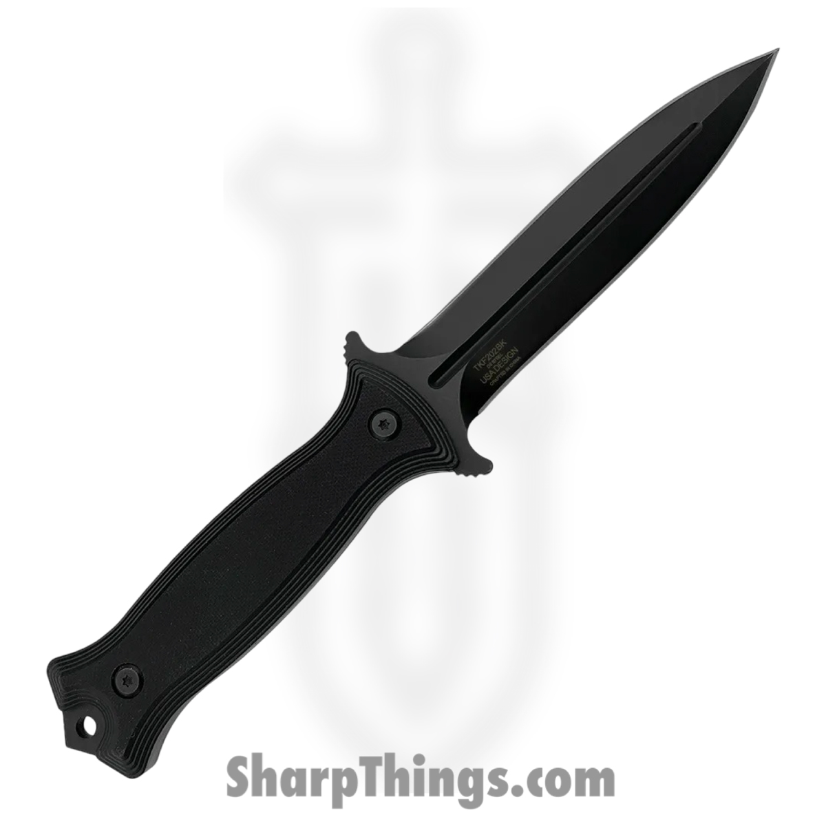 TKF202BK_2.jpg Takumitak - TKF202BK - Havoc - Fixed Blade Knife - D2 Coated Spear Point - G10 - Black - Image 1