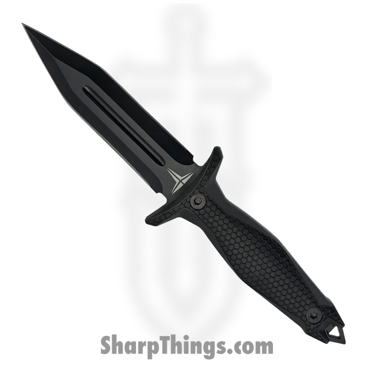 TKF303-CS_1.jpg Takumitak - TKF303-CS - Protector - Fixed Blade Knife - 3Cr13 SS Coated Spear Point - FRN - Black - Image 1