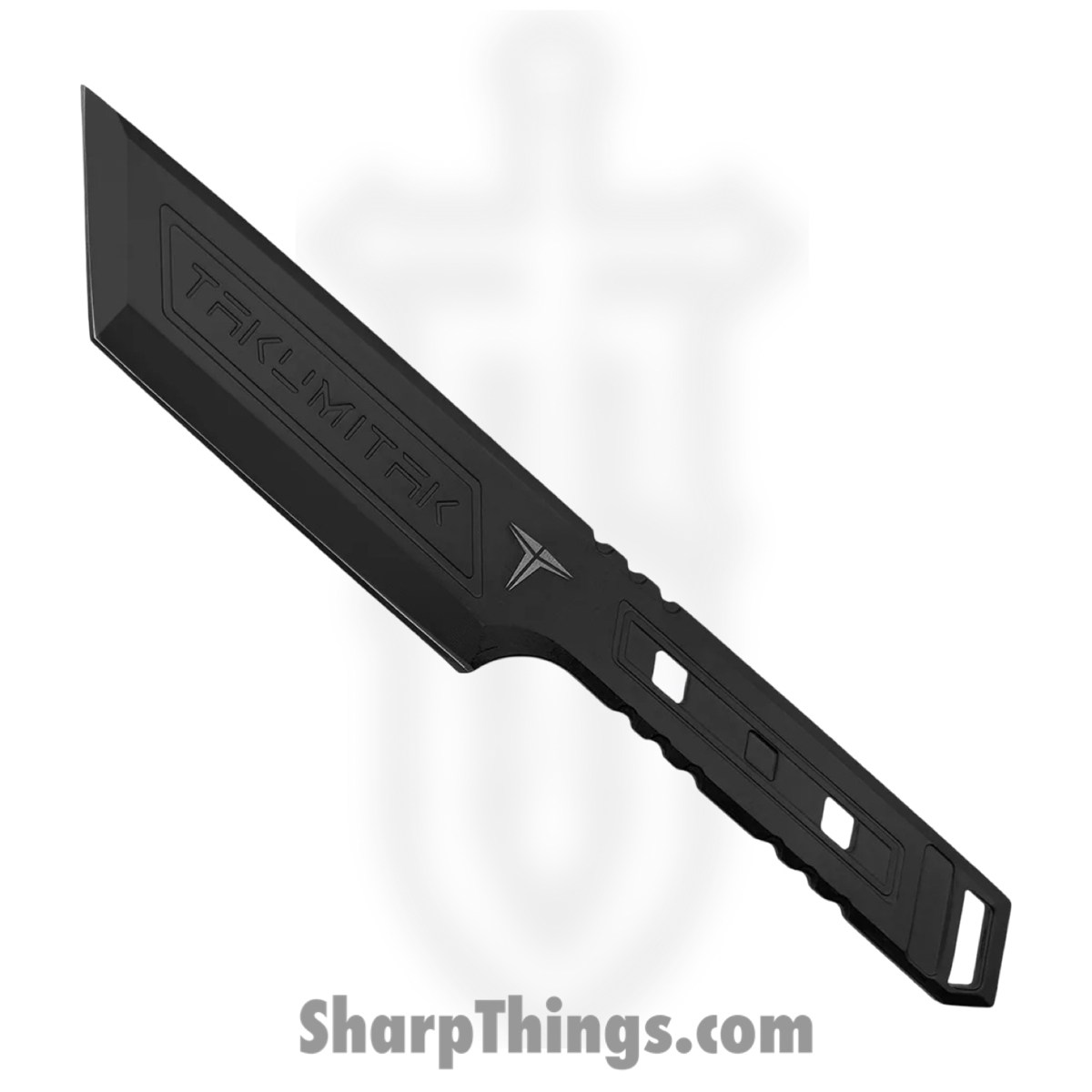 TKF315_1.jpg Takumitak - TKF315 - Hard End - Fixed Blade Knife - 3Cr13 SS Coated Tanto - 3cr13 - Black - Image 1