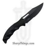 Takumitak - TKF317 - Obsidian - Fixed Blade Knife - 3Cr13 SS Coated Clip Point - FRN - Black - Image 2