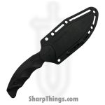 Takumitak - TKF317 - Obsidian - Fixed Blade Knife - 3Cr13 SS Coated Clip Point - FRN - Black - Image 4