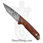 Takumitak - TKF401WD-CS - Bloodstrike - Fixed Blade Knife - 3Cr13 SS Acid Etched Tanto - Pakkawood - Brown
