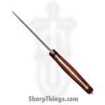 Takumitak - TKF403WD-CS - Protector - Fixed Blade Knife - 3Cr13 SS Acid Etched Spear Point - Pakkawood - Brown - Image 3