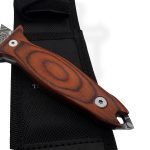 Takumitak - TKF403WD-CS - Protector - Fixed Blade Knife - 3Cr13 SS Acid Etched Spear Point - Pakkawood - Brown - Image 5
