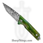 Takumitak - TKF501GN-CS - Bloodstrike - Fixed Blade Knife - 3Cr13 SS Acid Etched Tanto - Glow Resin - Green