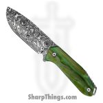 Takumitak - TKF502GN-CS - Takumi - Fixed Blade Knife - 3Cr13 SS Acid Etched Drop Point - Glow Resin - Green