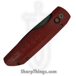 ProTech - VERO1211-AW Red Linen - Vero Synapse - Automatic Knife - CPM MagnaCut Acid Wash Drop Point - Linen Micarta - Red - Image 3