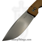 ProTech - VERO1211-NATURAL LINEN - Vero Synapse - Automatic Knife - CPM MagnaCut Stonewash Drop Point - Linen Micarta - Natural - Image 4