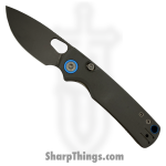 Vosteed - VOSA2607 - Porcupine - Folding Knife - Nitro-V Satin Drop Point - Micarta - Gray