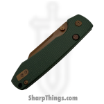 Vosteed - VOSA2922 - Raccoon - Folding Knife - Nitro-V Coated Drop Point - Micarta - Green - Image 3
