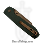 Vosteed - VOSA2922 - Raccoon - Folding Knife - Nitro-V Coated Drop Point - Micarta - Green - Image 4