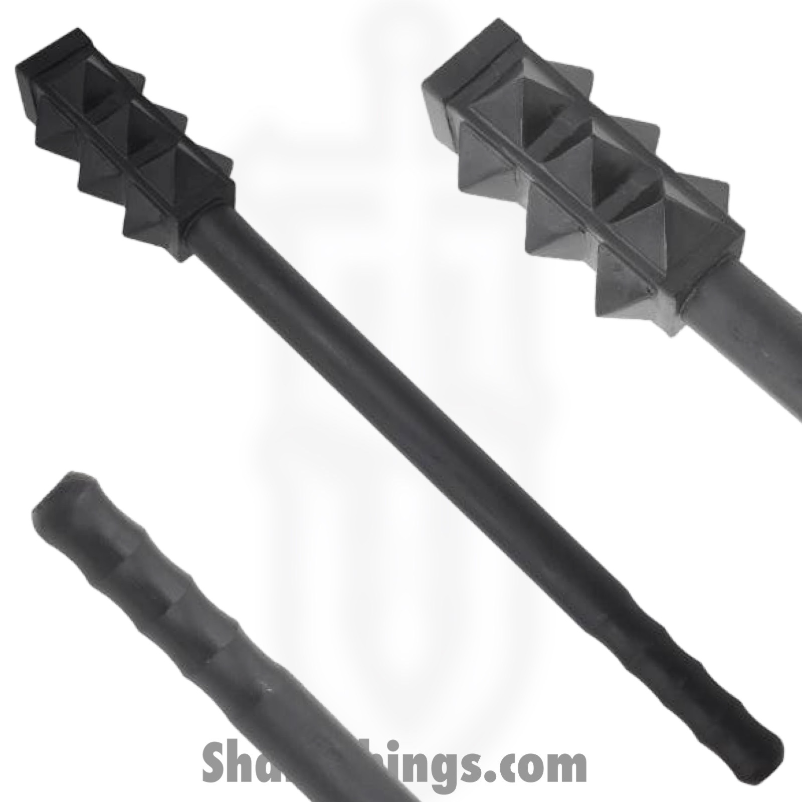 WT-5027_1 VOC - WT-5027 - Handmade Odo II Club Mace Ball - Steel - Black - Image 1