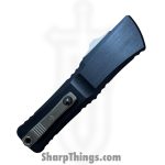 Microtech - 1142-16BRDBLKBZFL-MCK - Combat Troodon LT - OTF Auto - Bertie Reitveld Damascus Dragonskin Dagger - Hefted Alloy - Black flamed Ti Accents - Image 8
