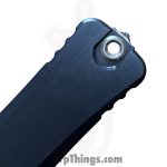 Microtech - 1142-16BRDBLKBZFL-MCK - Combat Troodon LT - OTF Auto - Bertie Reitveld Damascus Dragonskin Dagger - Hefted Alloy - Black flamed Ti Accents - Image 4