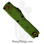 Microtech - 12314-1GNS - UTX-85 Gen IV - OTF Auto - M390MK Coated Drop Point - 6061-T6 Aluminum - Grinch Green - Image 3