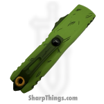 Microtech - 12314-1GNS - UTX-85 Gen IV - OTF Auto - M390MK Coated Drop Point - 6061-T6 Aluminum - Grinch Green - Image 4