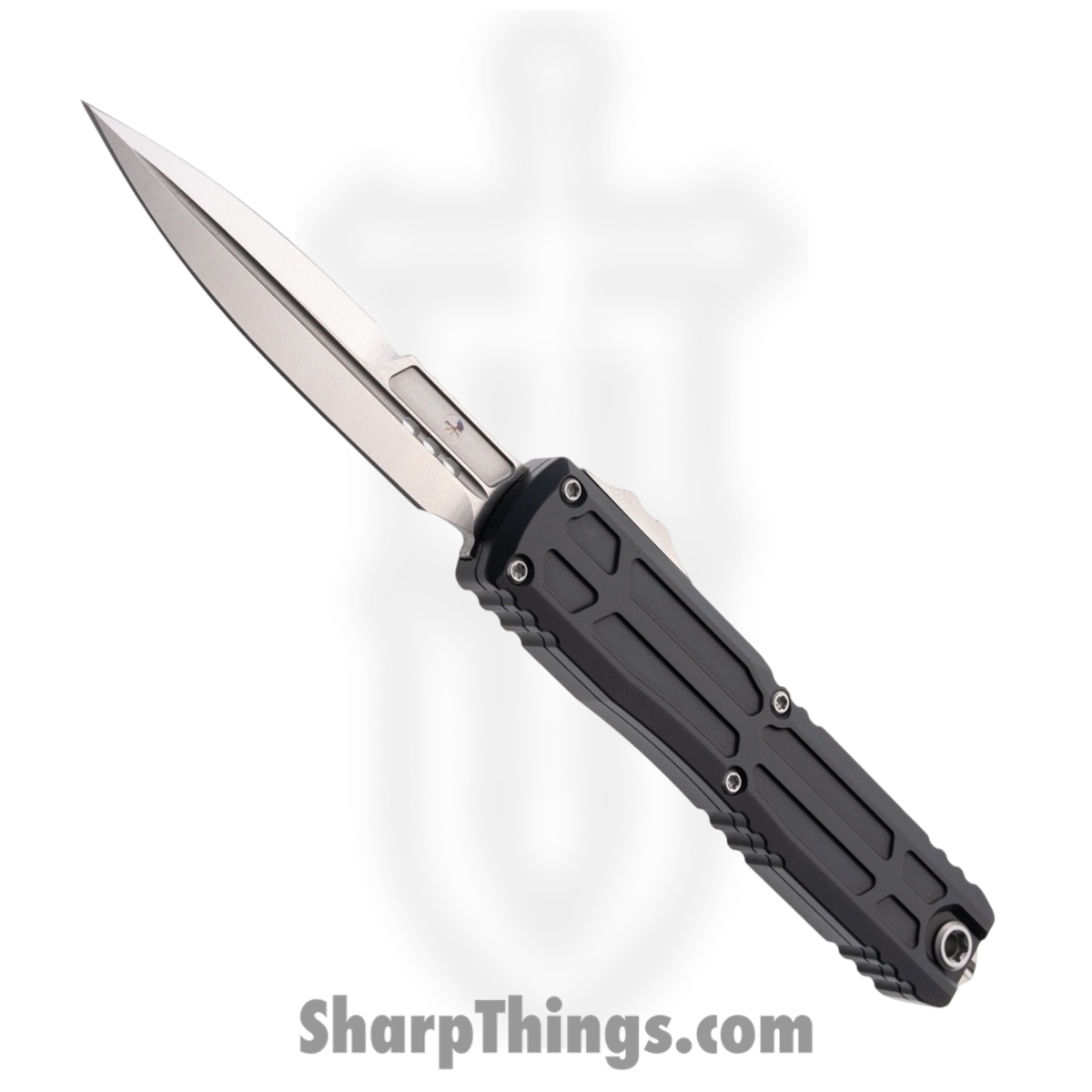 1120EX-10S_1.jpg Microtech - 1120EX-10S - Ultratech EX-ZBP SS - OTF Auto - M390MK Stonewash Bayonet - Aluminum - Black - Image 1