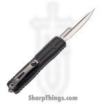 Microtech - 1120EX-10S - Ultratech EX-ZBP SS - OTF Auto - M390MK Stonewash Bayonet - Aluminum - Black - Image 2