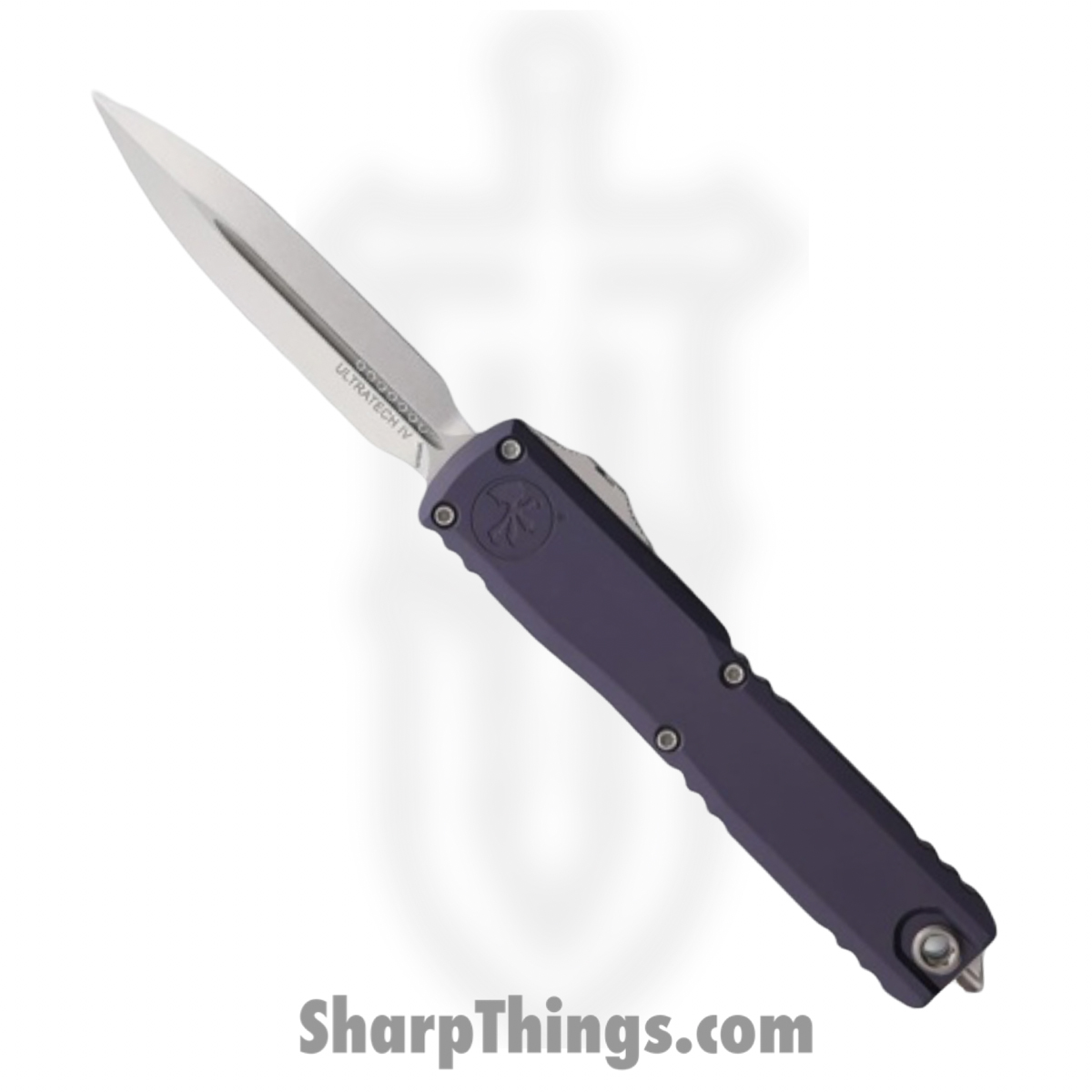 11224-10GP_1.jpg Microtech - 11224-10GP - Ultratech Gen IV - OTF Auto - M390MK Stonewash Dagger - Aluminum - Graphite - Image 1
