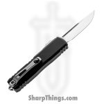 Microtech - 12314-10 - UTX-85 Gen IV - OTF Auto - M390MK Stonewash Drop Point - Aluminum - Black - Image 2