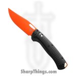 Benchmade - 15535OR-01 - Taggedout - Folding Knife - CPM MagnaCut Coated Clip Point - Carbon Fiber - Black Orange