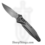 Microtech - 159RL-10SMS3 - Socom Delta - Folding Knife -  Stonewash Spear Point - Titanium - Silver Blue